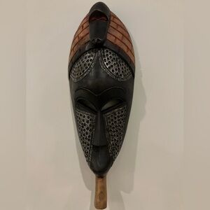 Handcrafted African Tribal Mask Wall Art